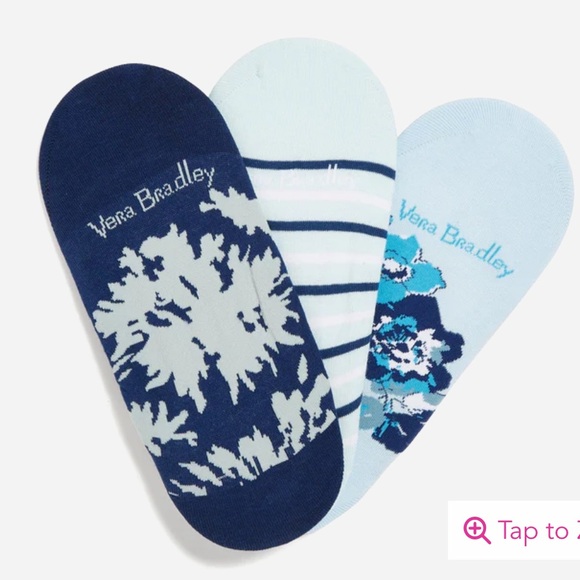Vera Bradley Accessories - Vera Bradley Low Cut Liner Socks